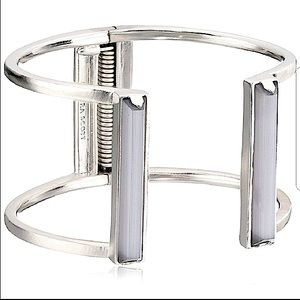 🖤🤍 Rare Kendra Scott Gavin Cuff Bracelet Silver cats eye